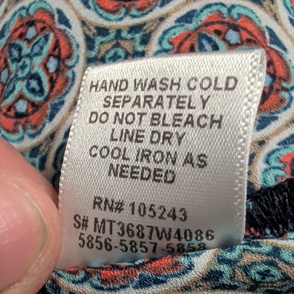 Bobeau Geometric Patterned Flowy Multicolored Blo… - image 8